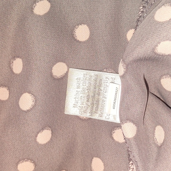 LC Lauren Conrad Pleated Scoop Neck Top Back Tie Closure Size XL - Picture 7 of 7